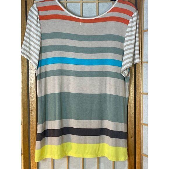 Lapis XL Lightweight Striped Top - Picture 4 of 13